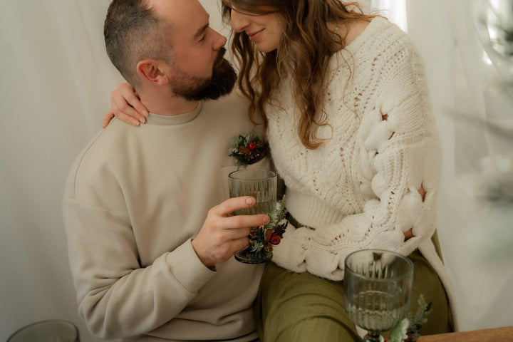 Christmas Pocket Boutonniere with red apple: Woodland Wedding Groom Corsage – handmade floral hair accessory by magaela