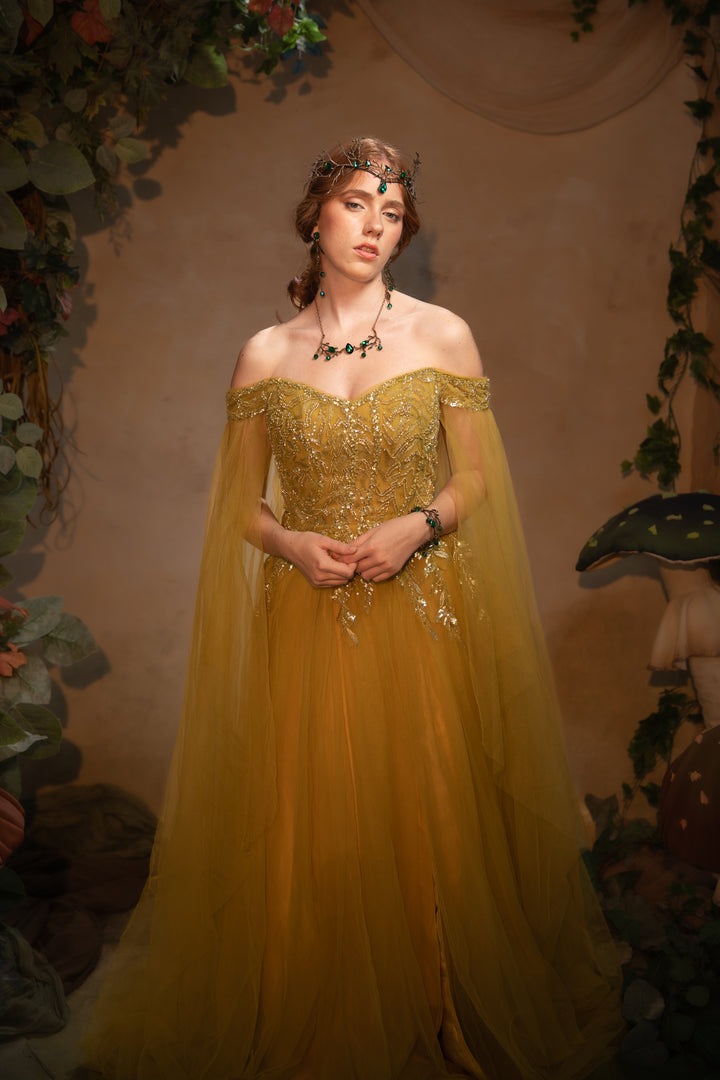 Emerald Green Fairy Tiara - Woodland Bridal & Fantasy Crown