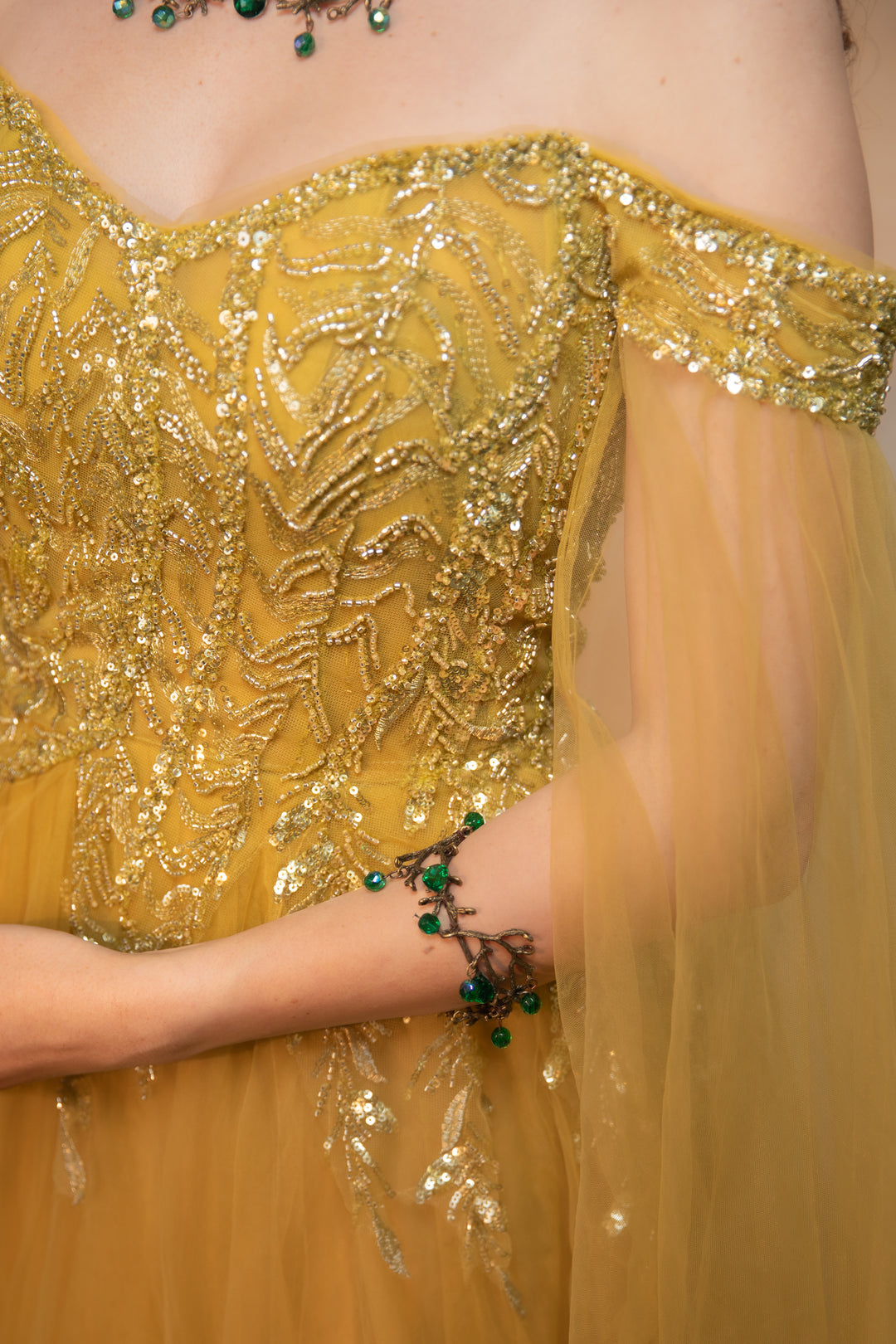 Emerald Green Fairy Tiara - Woodland Bridal & Fantasy Crown