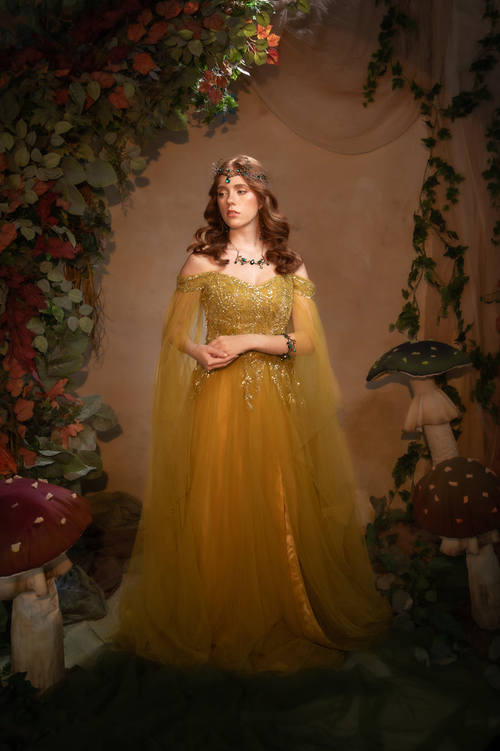 Emerald Green Fairy Tiara - Woodland Bridal & Fantasy Crown