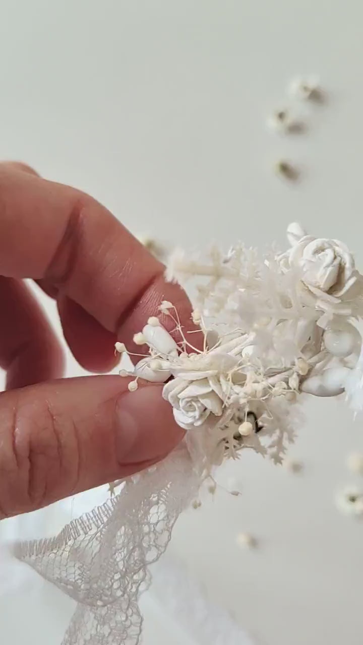 Handmade Floral Candle Decoration: First Holy Communion Candle Wreath