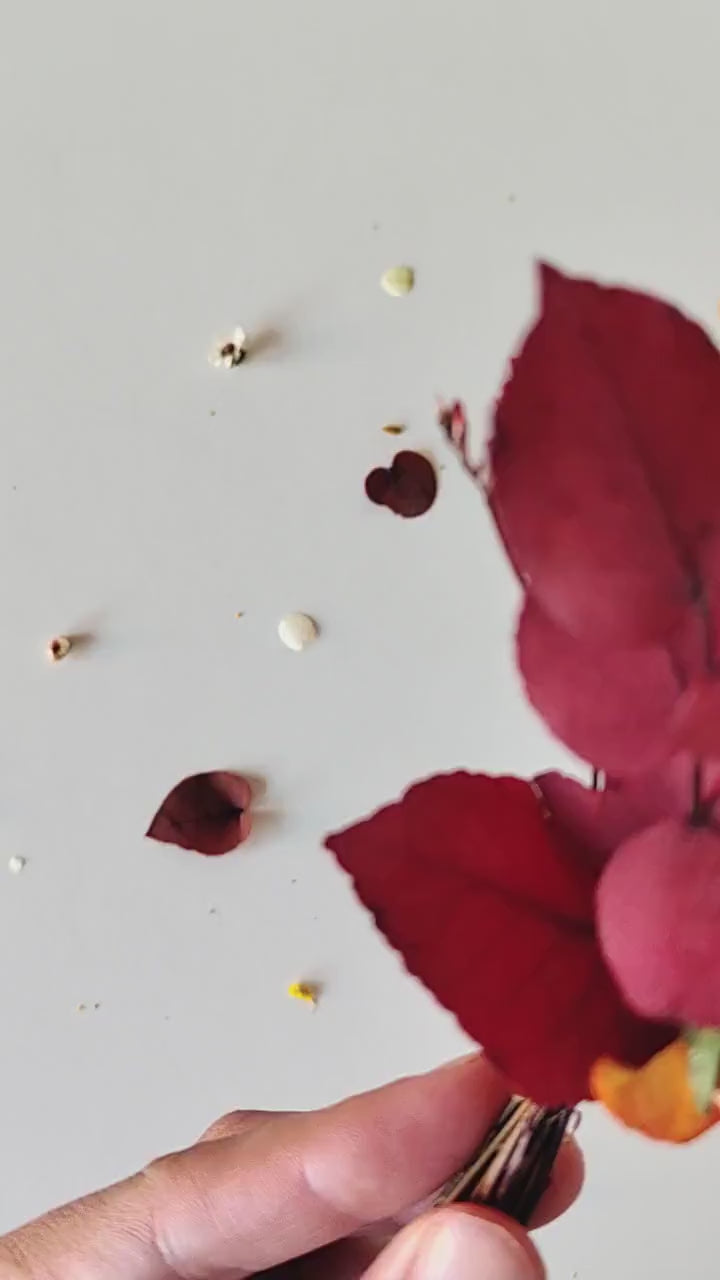 Autumn Boho Groom Boutonniere: Rustic Fall Wedding Accessory