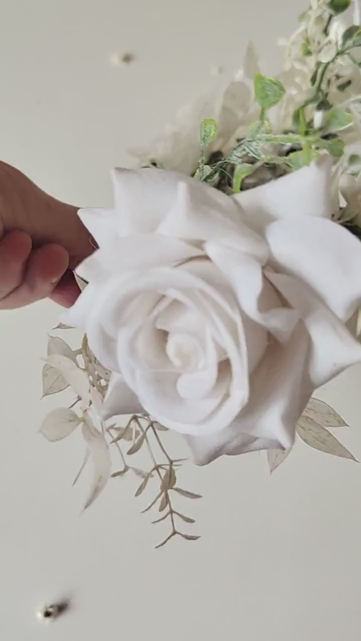 Boho Flower Wreath: Bridal Headpiece, Holy Communion Crown