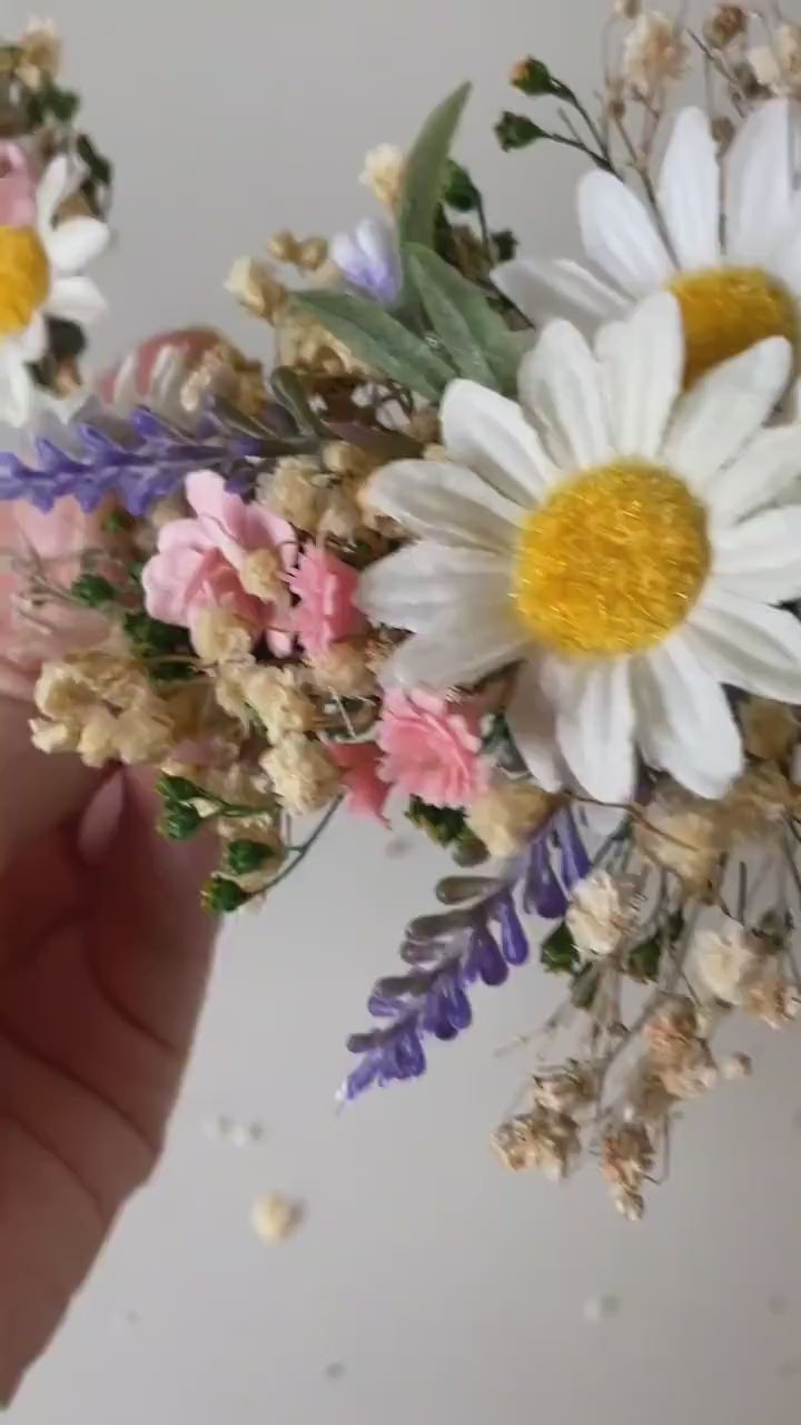 Daisy Flower Hair Vine: Wedding Bridal Hair Accessories