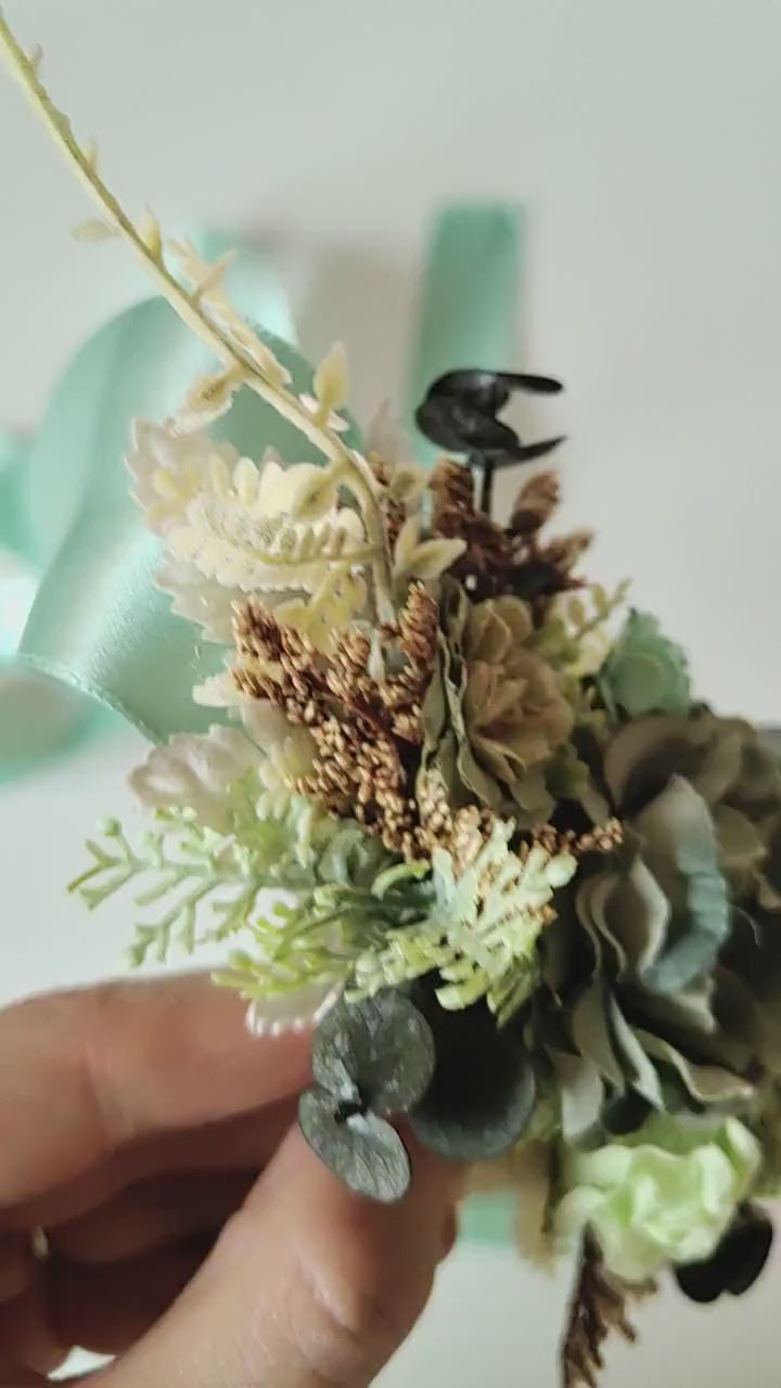 Mint Green Flower Belt: Boho Bridal Dress, Summer Festivals