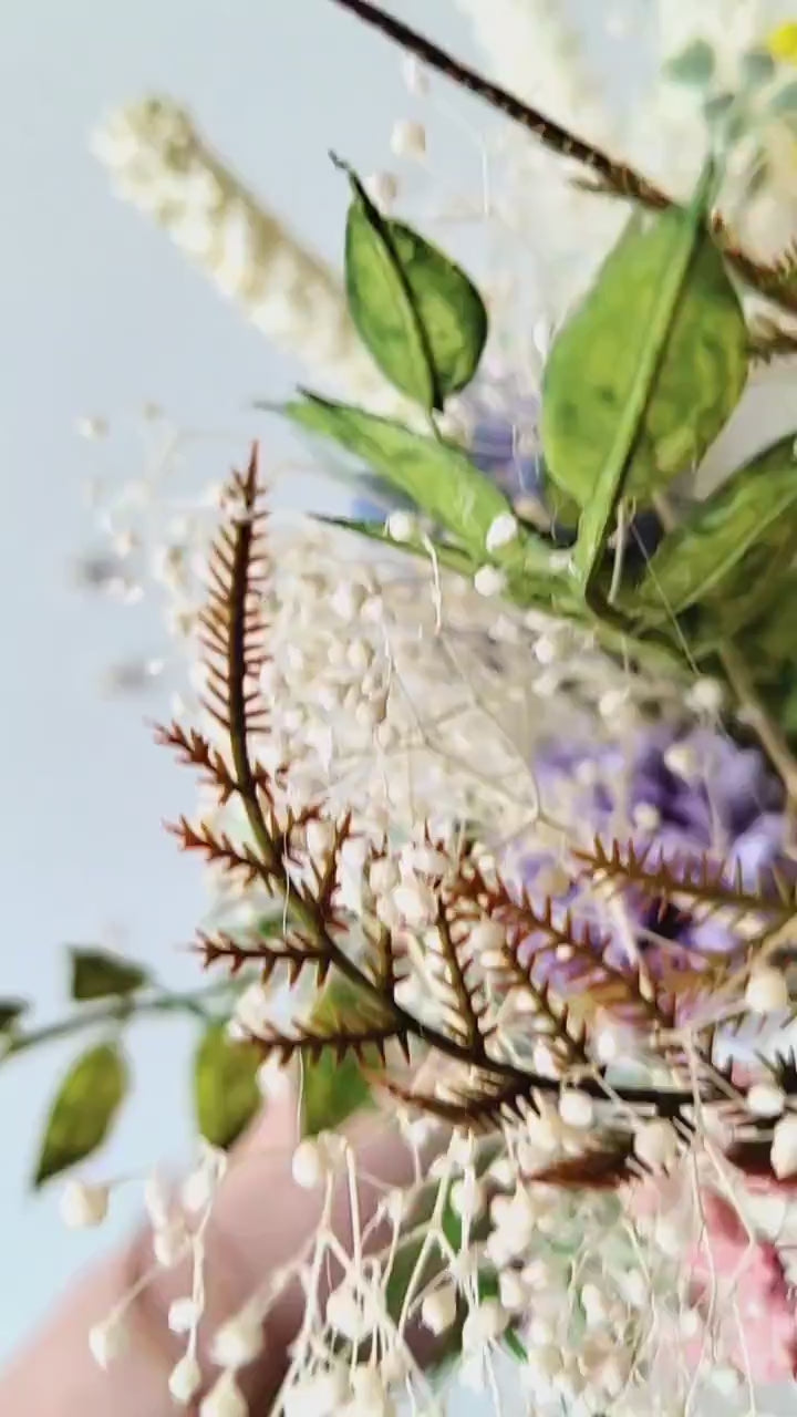 Wildflower Bridal Bouquet: Meadow Spring Wedding Bouquet