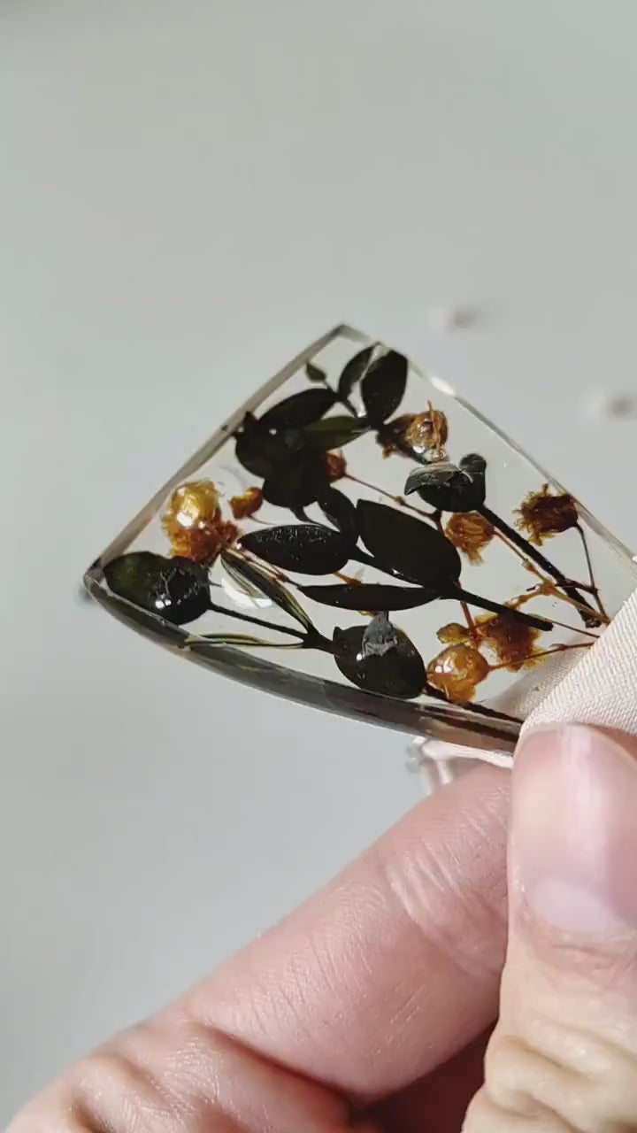 Resin Flower Bow Tie: Botanical Wedding Groom Accessory