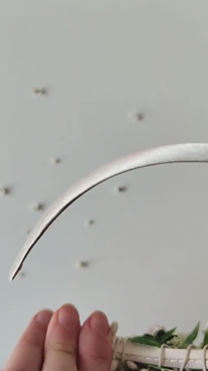 White Peonies Flower Headband: First Communion Crown