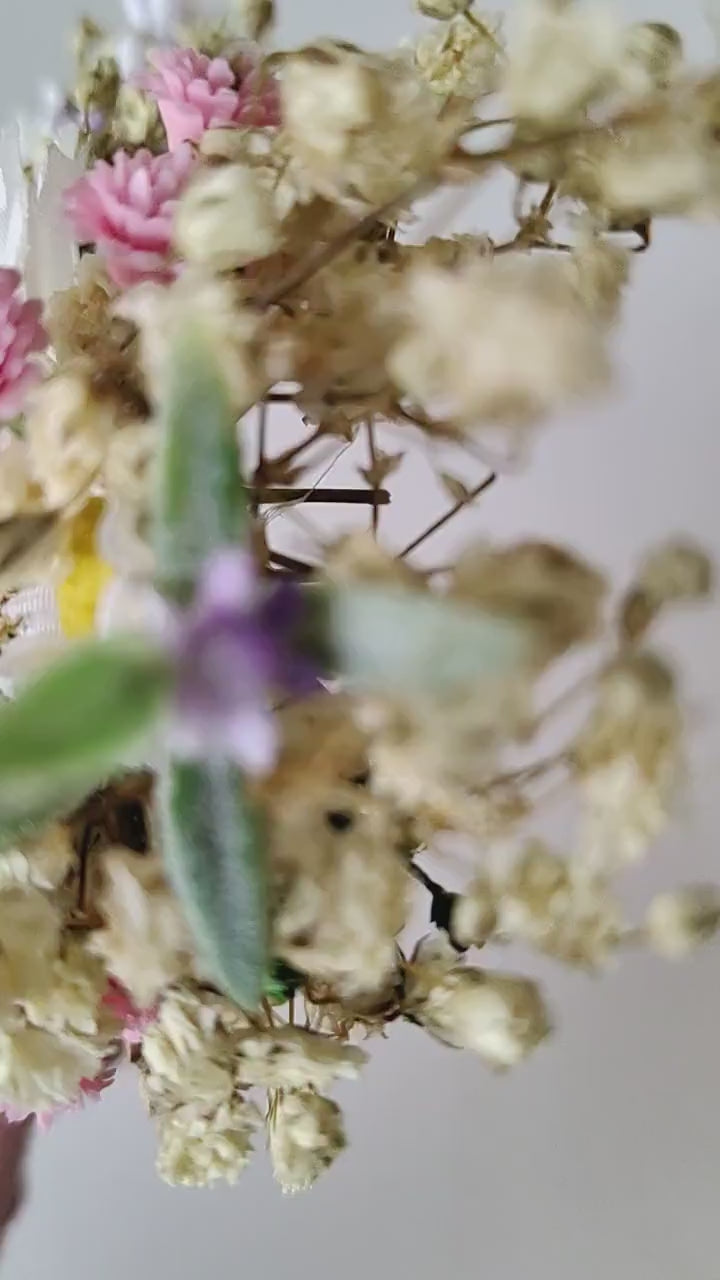 Meadowy Wedding Hair Comb: Daisy & Baby's Breath Bridal Accessory