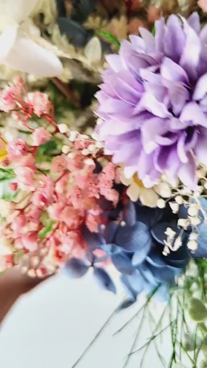 Wildflower Bridal Bouquet: Boho Summer Wedding Flowers (M Size)