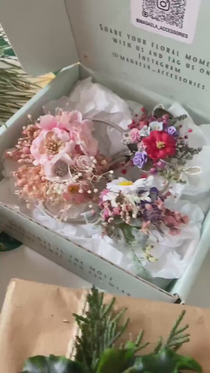 Handmade gift box "Little fairy" - accessories (not only) for kids - hair tie, clip and hairpin