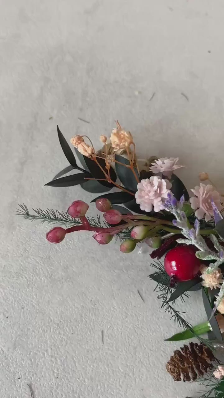 Woodland Wedding Hair Vine: Rustic Bridal Hair Comb, Berries