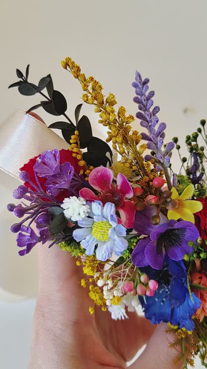 Wildflower Bridal Belt: Colorful Summer Wedding Sash