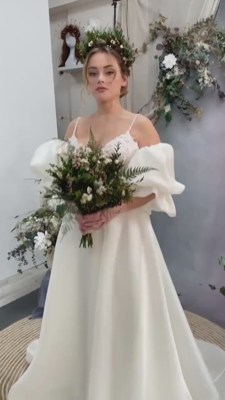 Woodland Bridal Bouquet: Preserved Ferns & Pine Cones