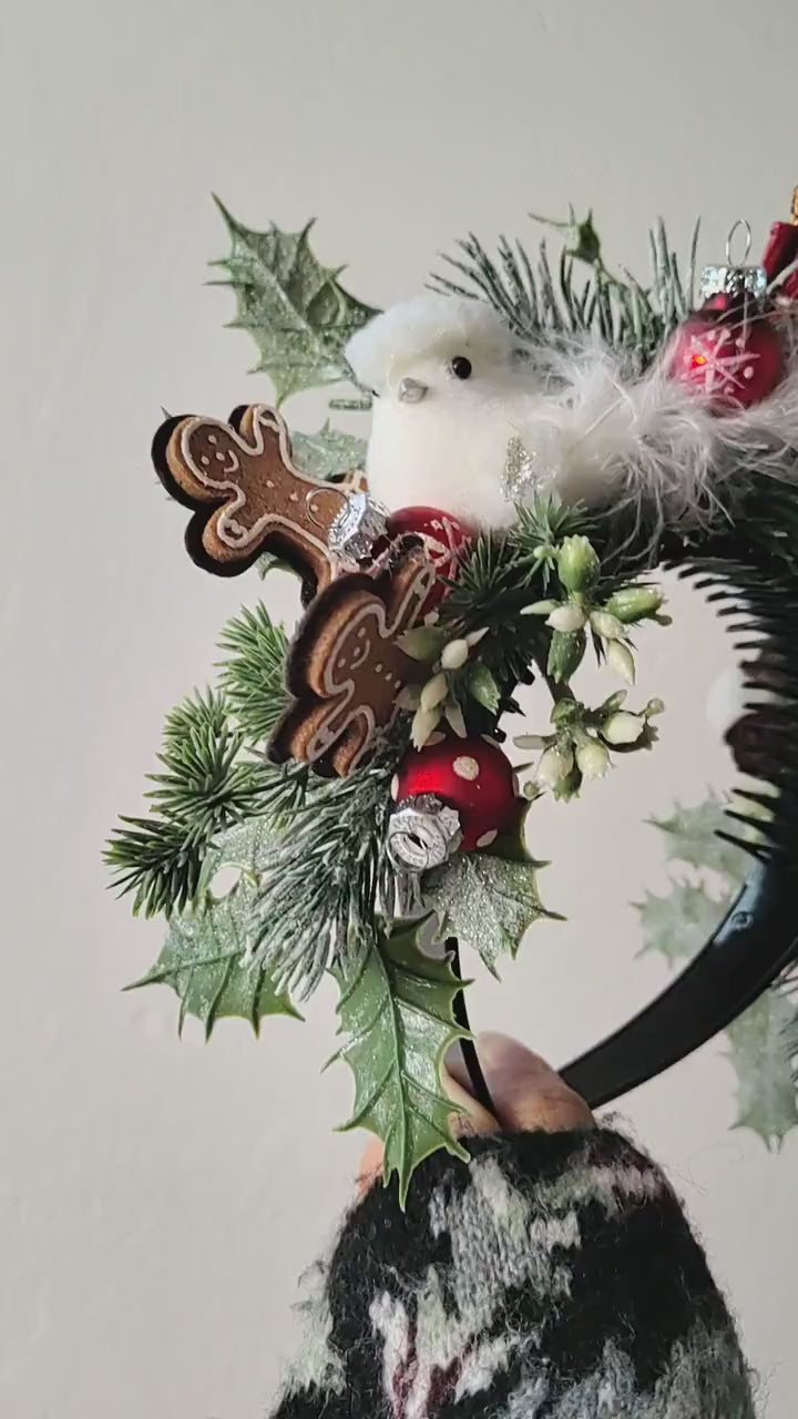 Nutcracker Gingerbread Headband: Fairytale Christmas Crown