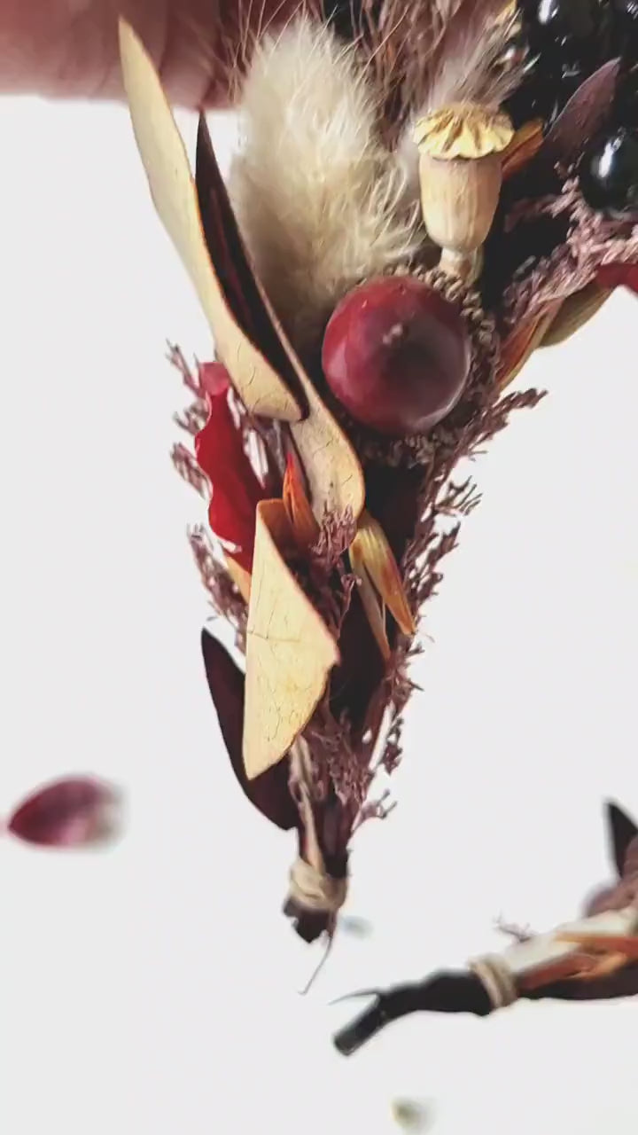 Woodland Antler Crown: Autumn Fairycore Headpiece