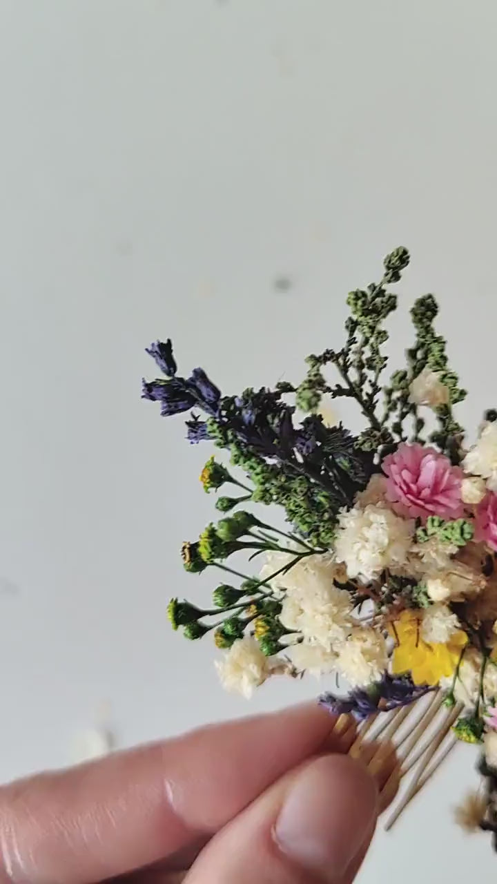 Wildflower Hair Comb: Bohemian Bridal Hair Accessory
