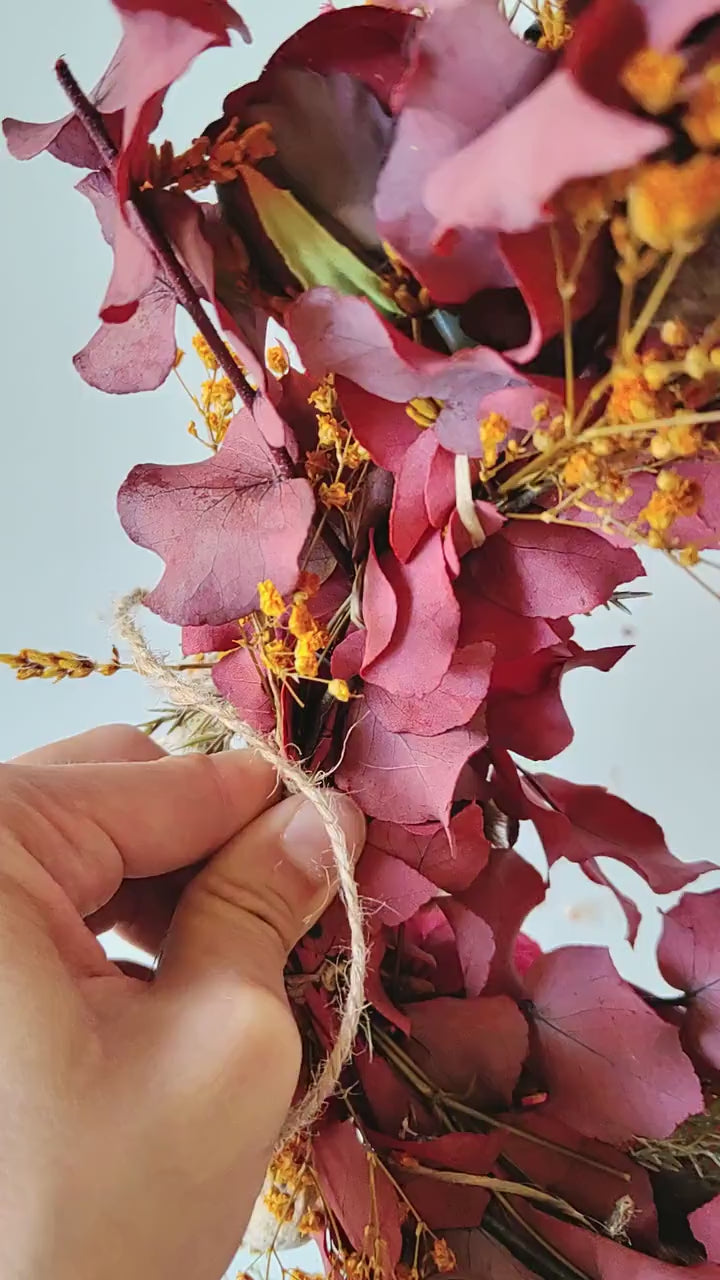 Boho Autumn Flower Crown: Woodland Wedding Hair Wreath