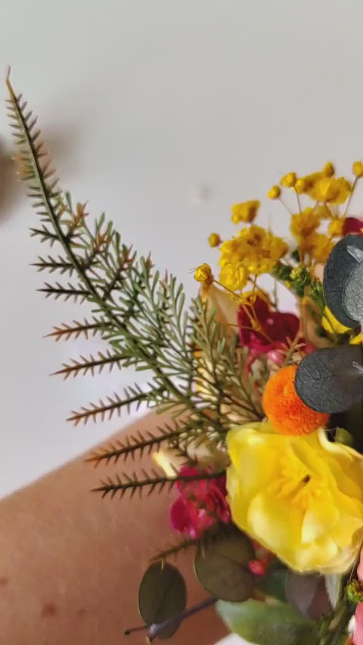 Tropical Wedding Flower Accessory Set: Plumeria Hair Comb & Boutonniere