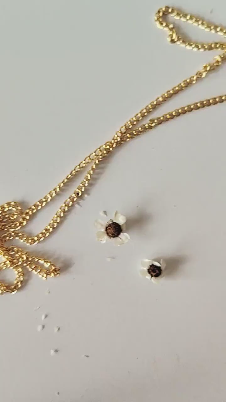 Pink & Yellow Flower Necklace: Romantic Bridal Jewelry