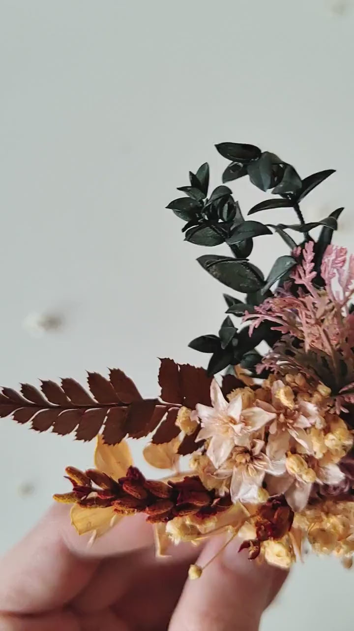 Vintage Blush Flower Hair Comb: Romantic Bridal Hair Accessory