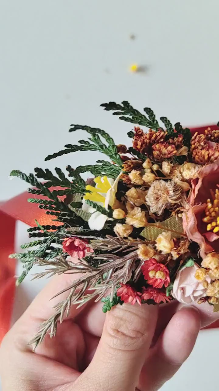 Terracotta Flower Wedding Belt: Burnt Orange Autumn Bridal Belt