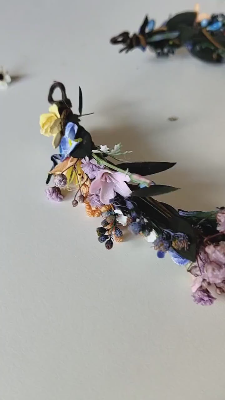 Wildflower Bridal Wreath: Summer Meadow Hair Accessory