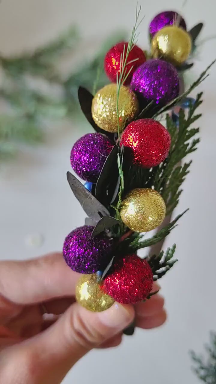Christmas Ball Headband: Funky Holiday Party Headpiece
