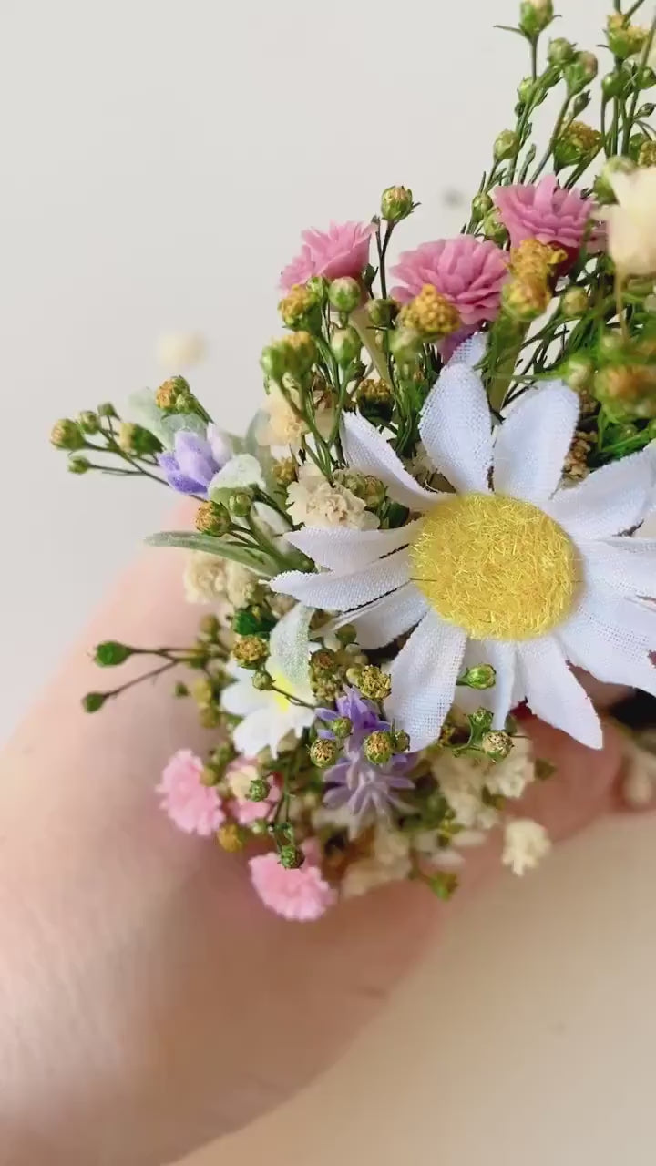 Daisy Flower Crown: Meadow Bridal Hair Wreath
