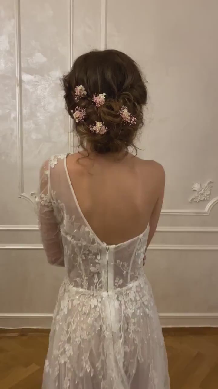 Bridal Flower Hair Pins: Romantic Wedding Hair Jewelry