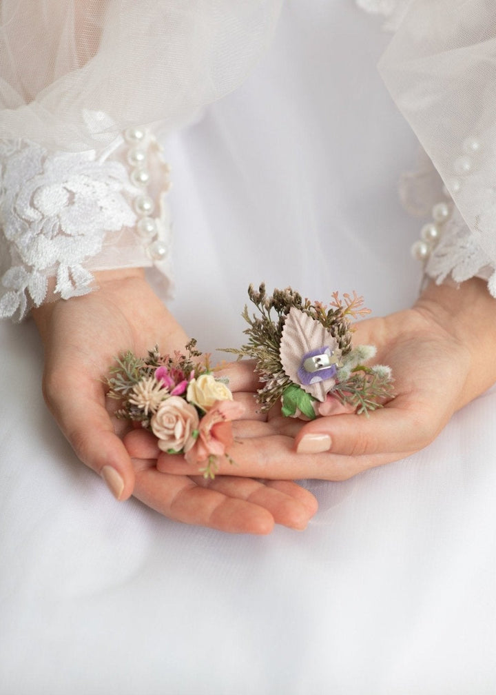 Romantic Flower Shoe Clips: Bridal Wedding Accessories – handmade floral hair accessory by magaela