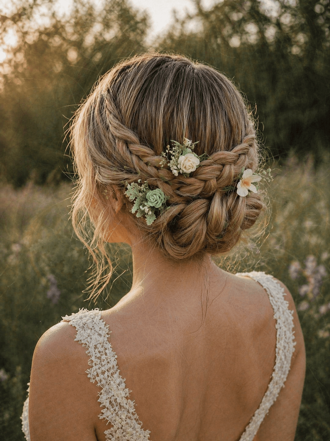 Sage Green Floral Hair Pins: Bridal White Rose Hair Accessories – handmade floral hair accessory by magaela