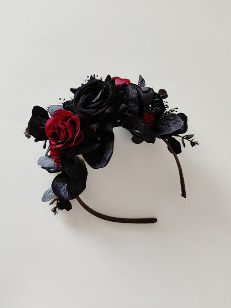 Black and red Frida Kahlo headband