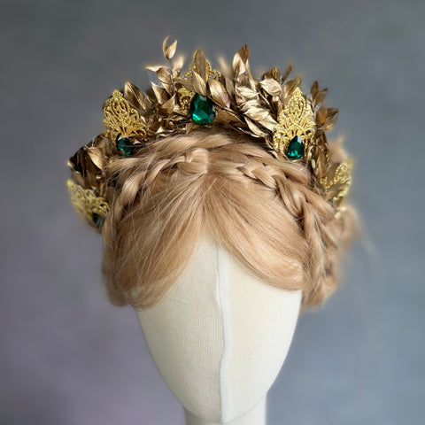 MAYRA store | Gold Crown, Floral Crown