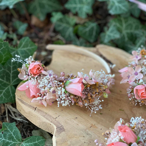 Pale pink wedding outlet comb, pink wedding accessory, mother of the bride, Summer wedding, bridesmaid tiara, flower hairband, bespoke fascinator