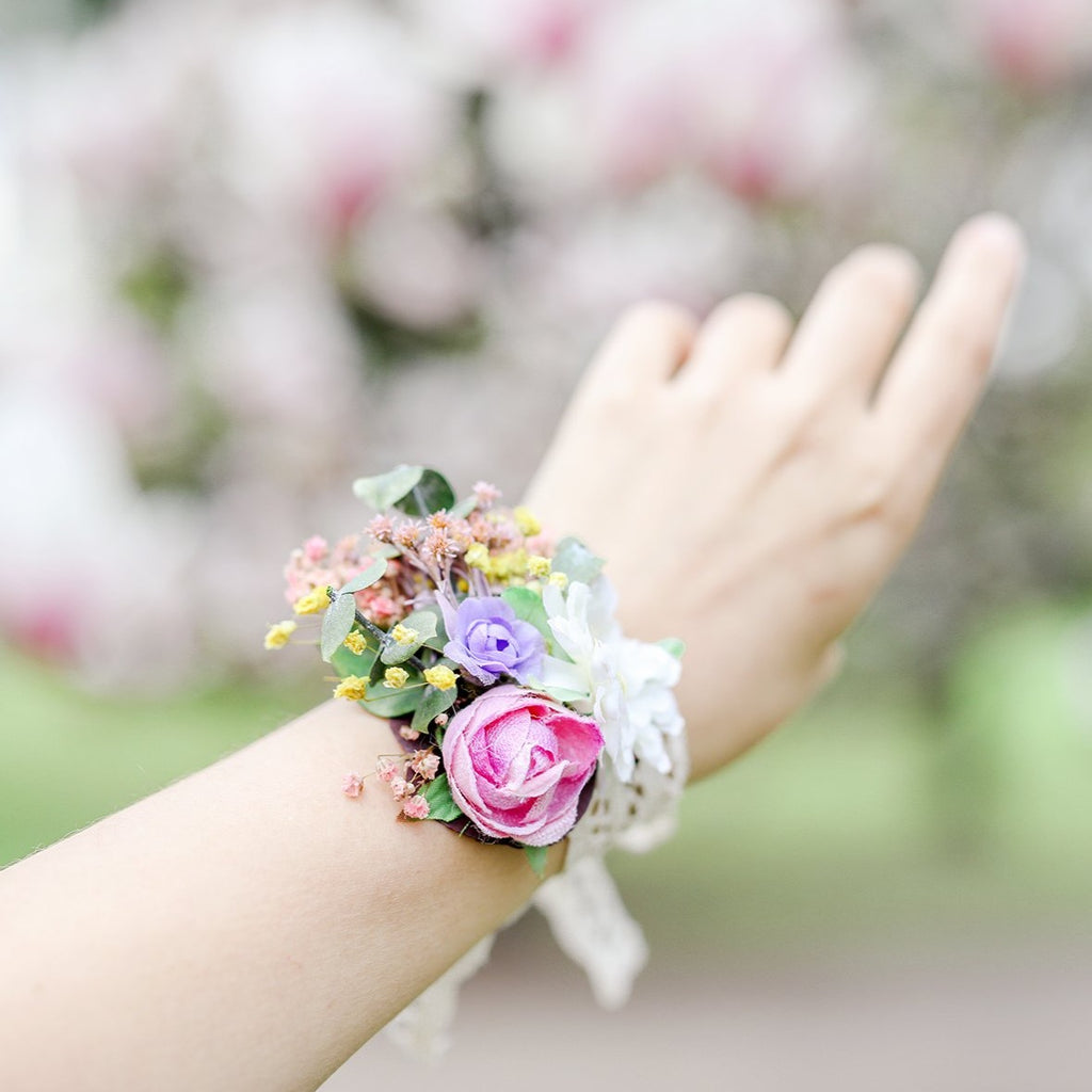 Betsey Johnson Vintage Secret Garden Ladybug Bright Colorful Flower Bracelet  | eBay