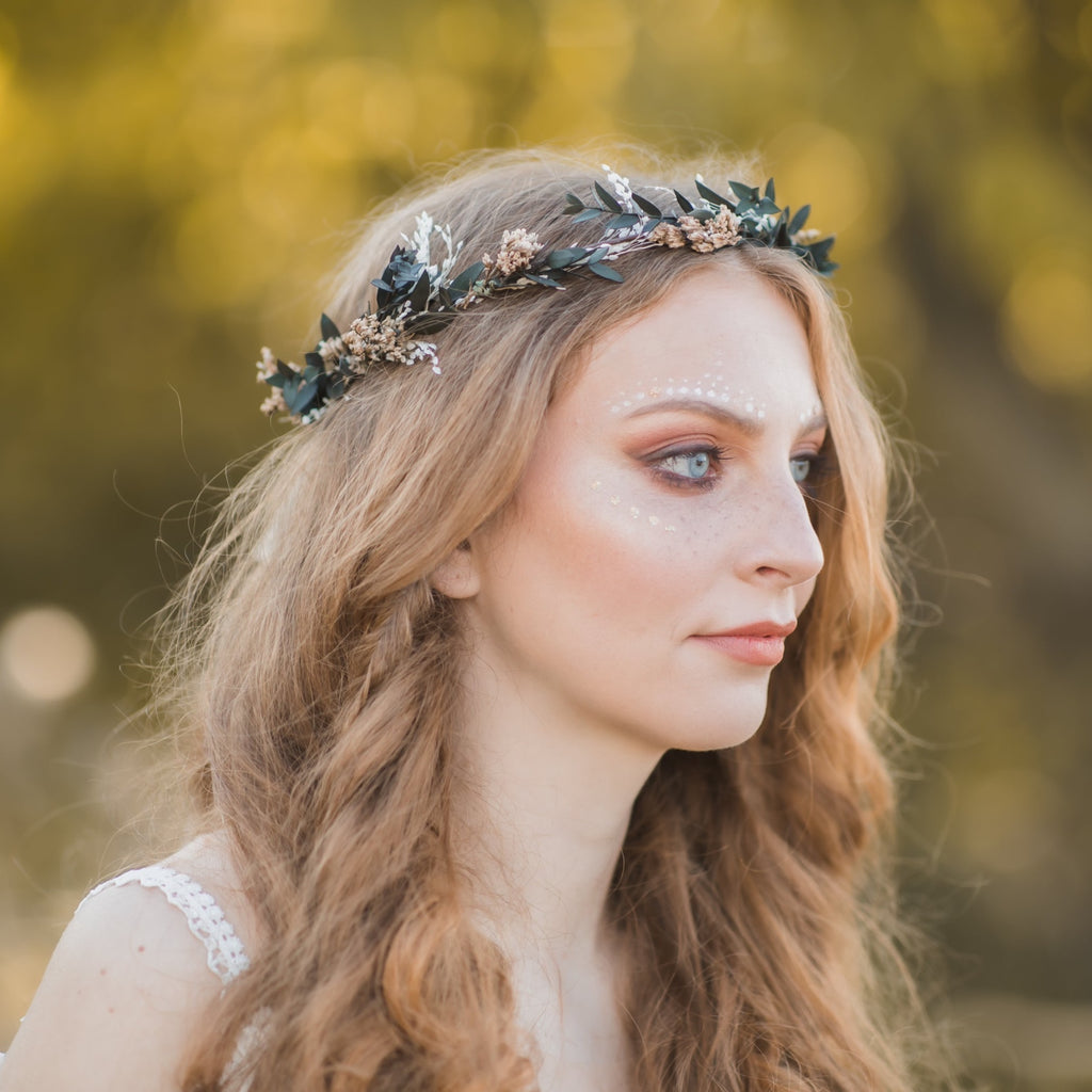 Beautiful Girl With Flower Tiara Stock Photo | Royalty-Free | FreeImages