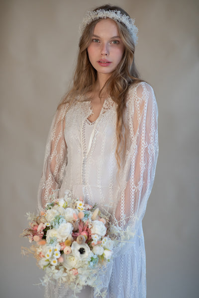 Baby's breath flower crown